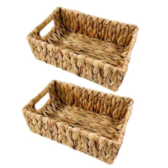 1/2Pcs Storage Basket with Handle Sturdy Structure Large Capacity Strong
