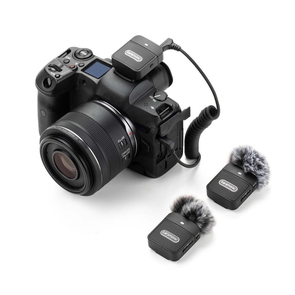 Saramonic Wireless Microphone System 1 Black 2.4G Ultra-compact (2 Transmitters, Receiver) Blink100-B2