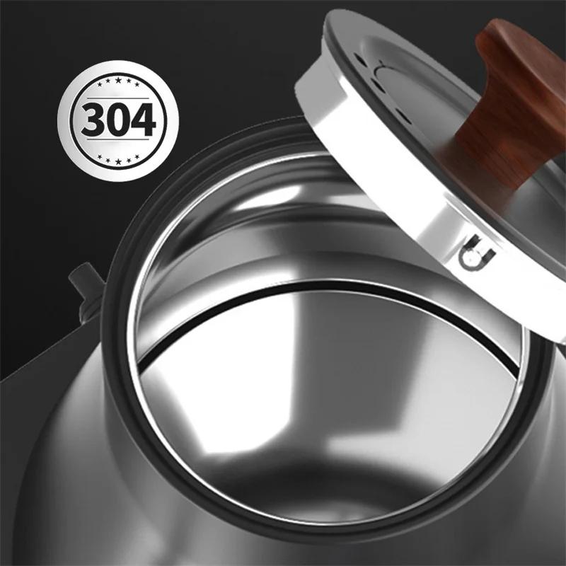 Умный электрочайник с постоянной температурой, портативный кофейник, нержавеющий чайник с гусиным носом, дорожный чайник, кофейник для ручного заваривания