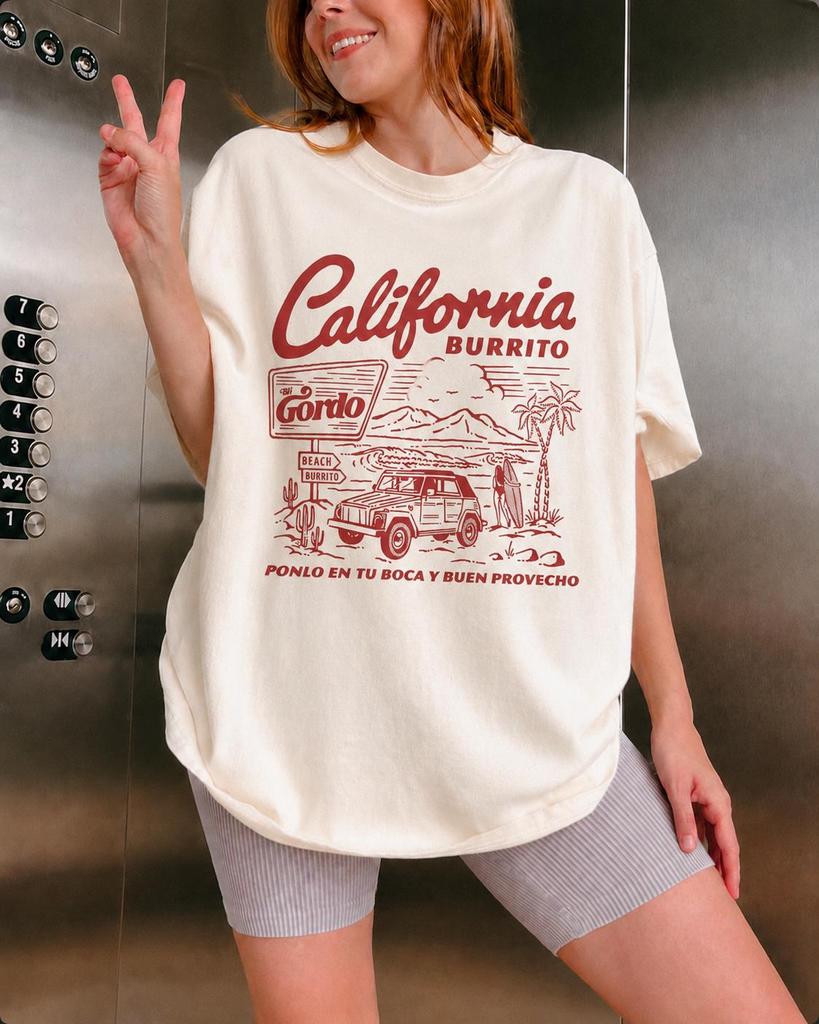Vintage California T-Shirt, Comfort Colors® Y2k Retro California Shirt, California Beach Tee, Beach Surf Taco Lover Gift
