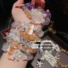 Цветочный Шелковый Разноцветный Уругвайский Аметист Снежинка Призрак Браслет, Люгун Фендай, Хрустальный Столб Цветок Бабочка Браслет Бога.