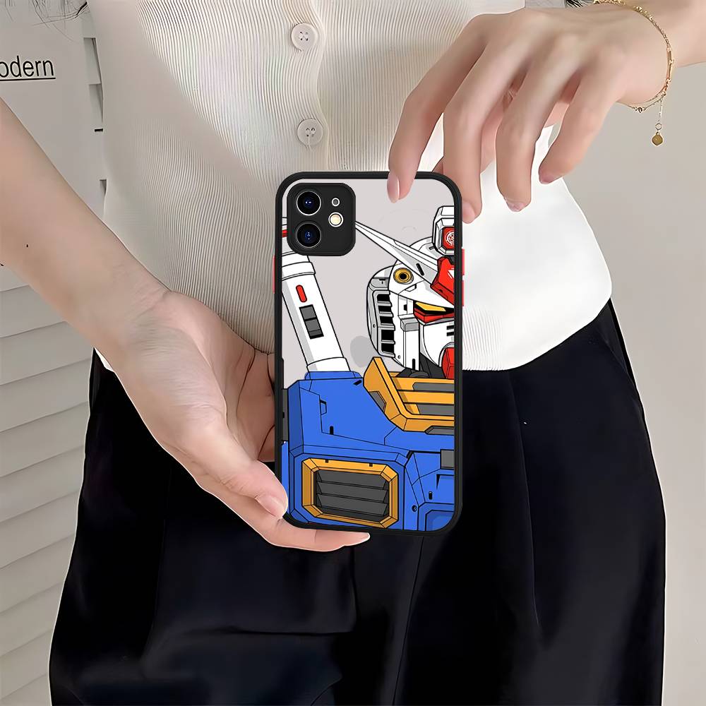 Cartoon G-Gundams Phone Case For IPhone 11 12 13 14 15 16 Pro Plus X XS MAX Matte Bumper Shockproof Cover