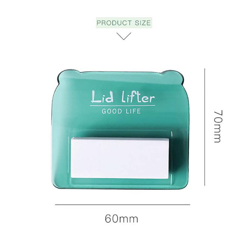 Прозрачный подъемник сиденья унитаза Подъемник крышки унитаза Избегайте прикосновения к ручке крышки