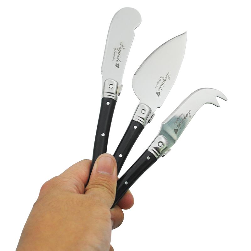 Набор из 3 ножей для сыра Laguiole, ножи для масла, ножи для сыра, скребок, слайсер, резак, красная радуга, столовые приборы, бар, 5,9'' 15,9 см