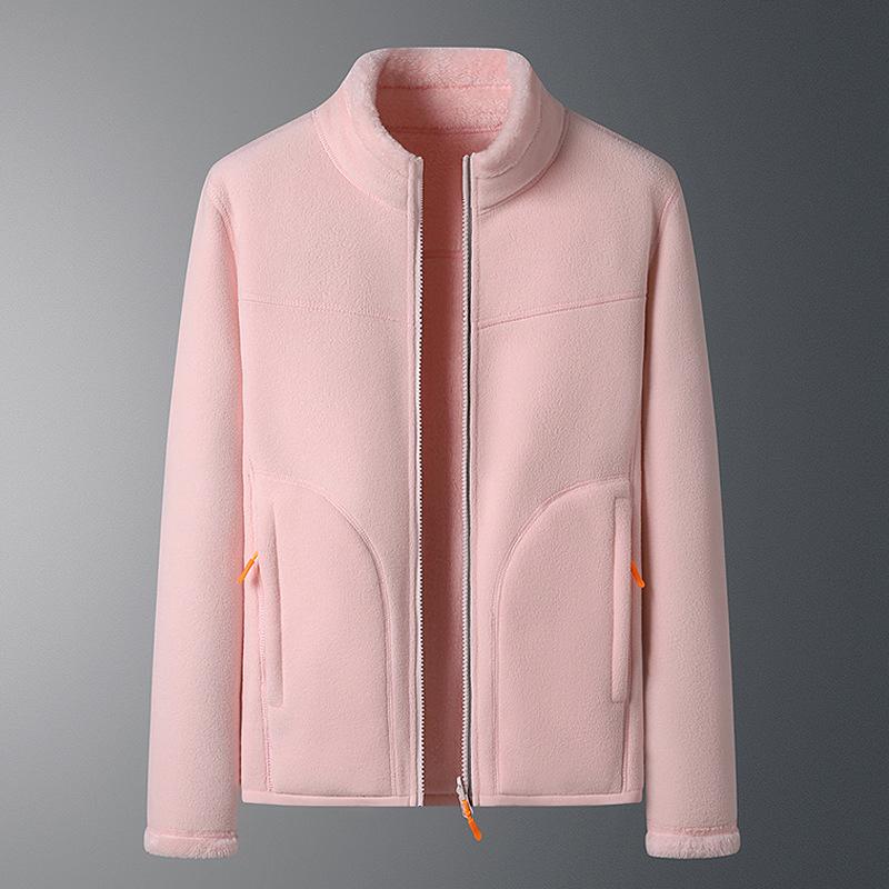 Кардиган на молнии, свитер, мужская зимняя флисовая одежда, женская одежда, куртка из кораллового флиса, зимняя одежда