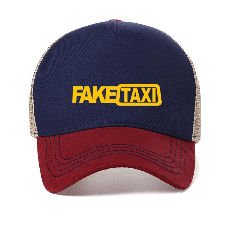 Новая ШАПКА FAKE TAXI Мужская Хип-Хоп Смешная Кепка Крутая Летняя Сетчатая Бейсболка для Водителя Такси gorras