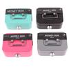 Money Safe Box Mini Cash Box Metal Key Money Bank Small Security Lock Box Portable Sturdy Lockable Coin Boxes