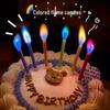 Colored Flame Birthday Cake Candles - Creative Party Candles