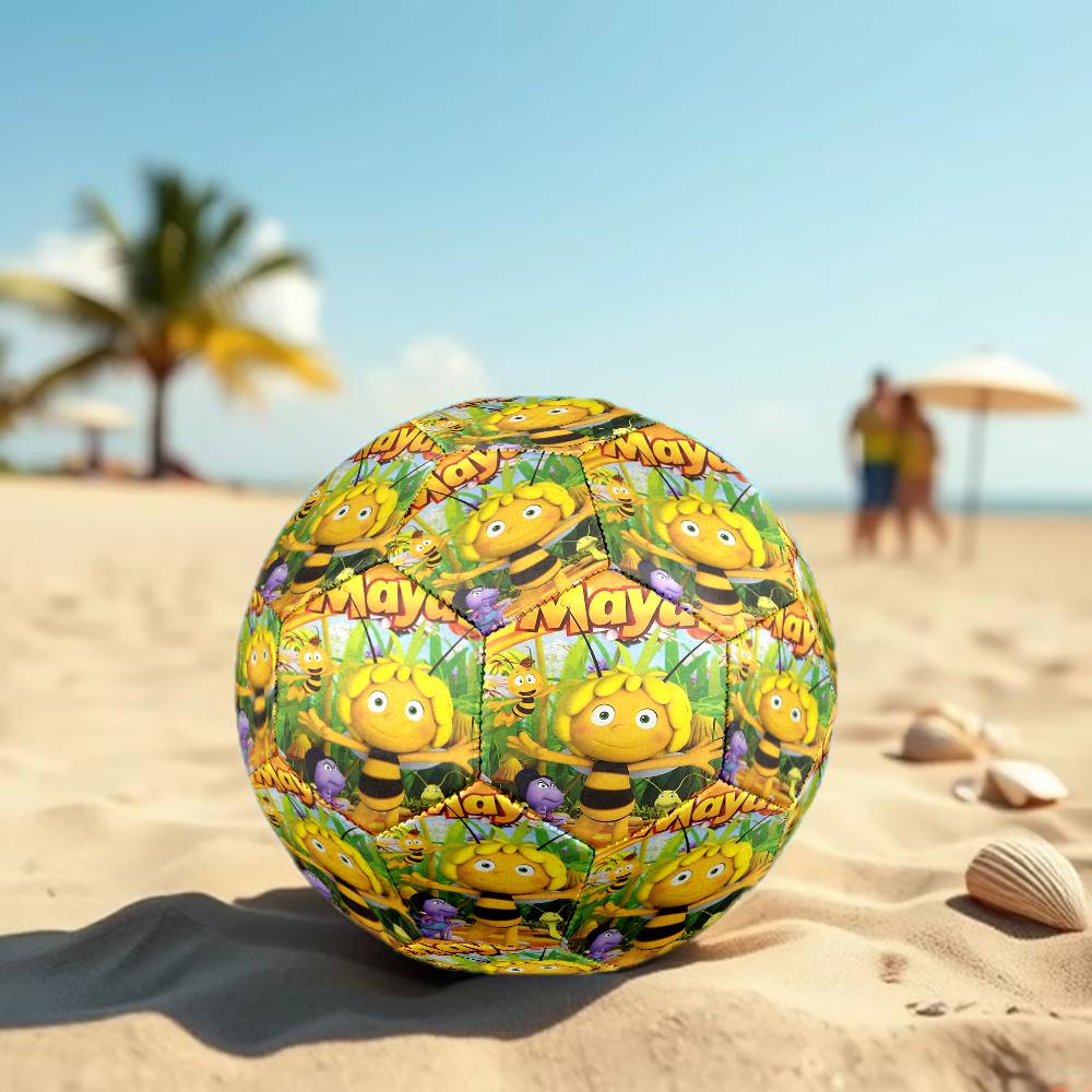 Maya the bee Theme Size 5 Soccer Ball, Suitable for Both Indoor and Outdoor Matches, a Gift Suitable for Everyone.