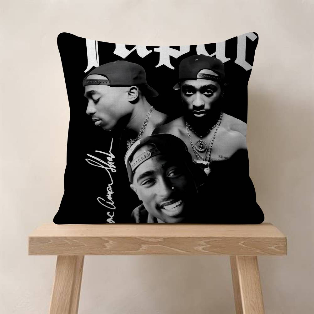 PC Tupac SShakur Pillow Cover Sofa Cushion Cover Home Room Decoration Children Gift