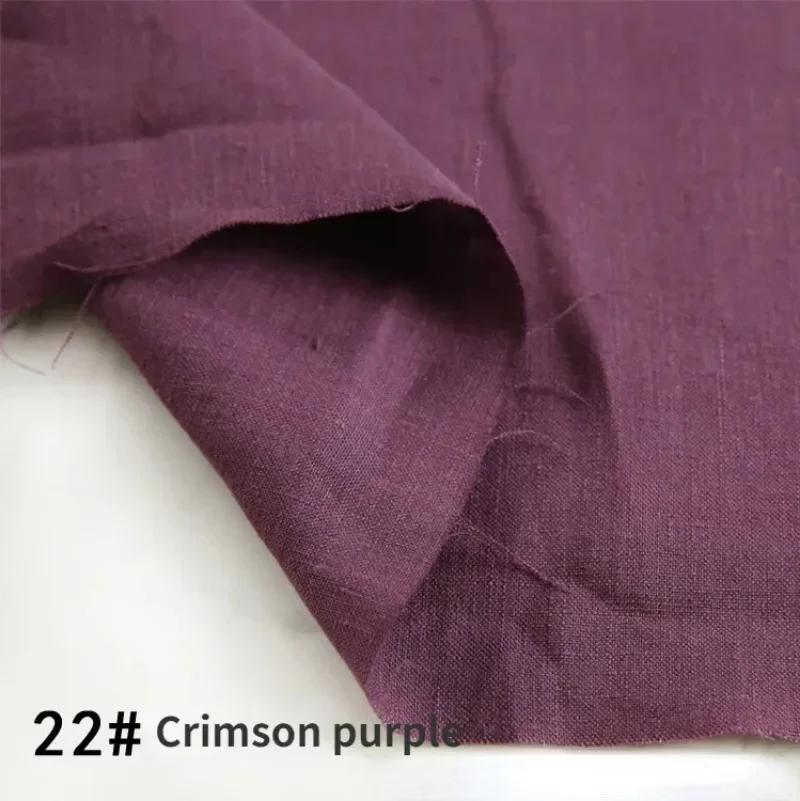 100% чистая льняная одежда из конопли, ткань на метр, тонкая, промытая камнем, высококачественная льняная летняя одежда, брюки, ткань из рами