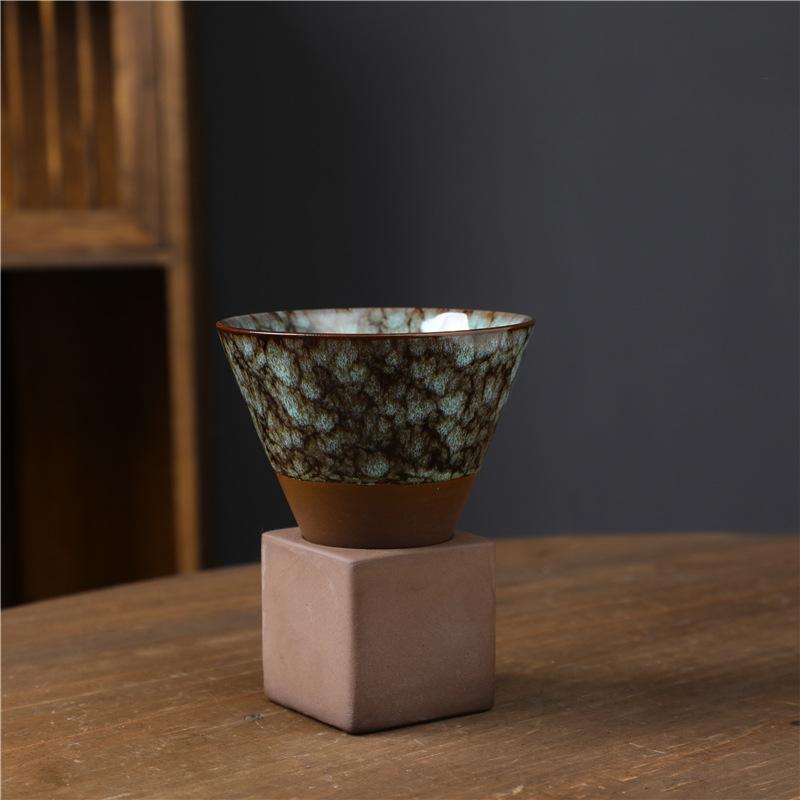 Керамическая чашка Kiln Change Creative с подставкой для чашки Керамическая ретро-кофейная чашка