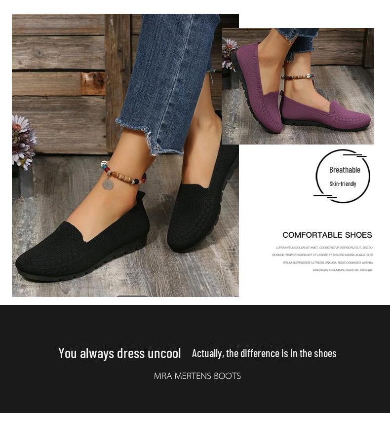 Женские повседневные туфли-рыбаки на плоской подошве, размер 42 — идеальный вариант для мам среднего и пожилого возраста