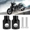 Pair Lift Handlebar Riser 22mm Aluminium Alloy for Motorcycle Modification (Black)