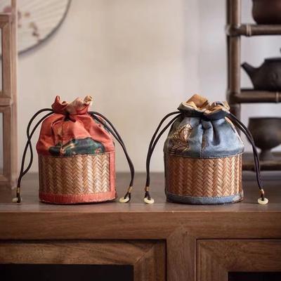 Органайзер для чая, сумка для чайника из бамбука, дорожная переносная сумка для хранения