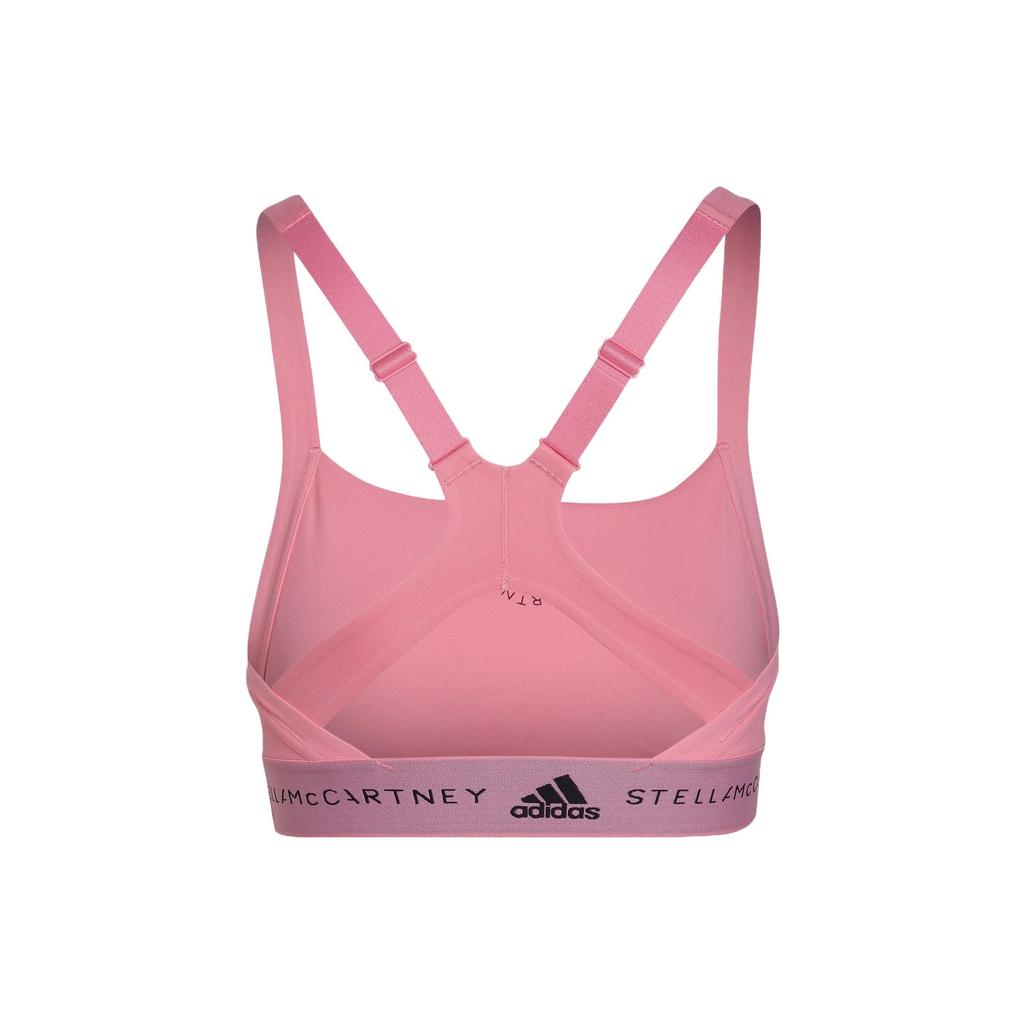 adidas X Stella McCartney Collaboration Среднеинтенсивный тренировочный сплошной спортивный бюстгальтер Женское нижнее белье Розовый HD9099