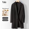 Мужское повседневное пальто средней длины Yalu из смесовой шерсти