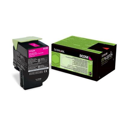 Тонер-картридж ПУРПУРНЫЙ Lexmark Toner 802M - 80C20M0 - 1?000 страниц