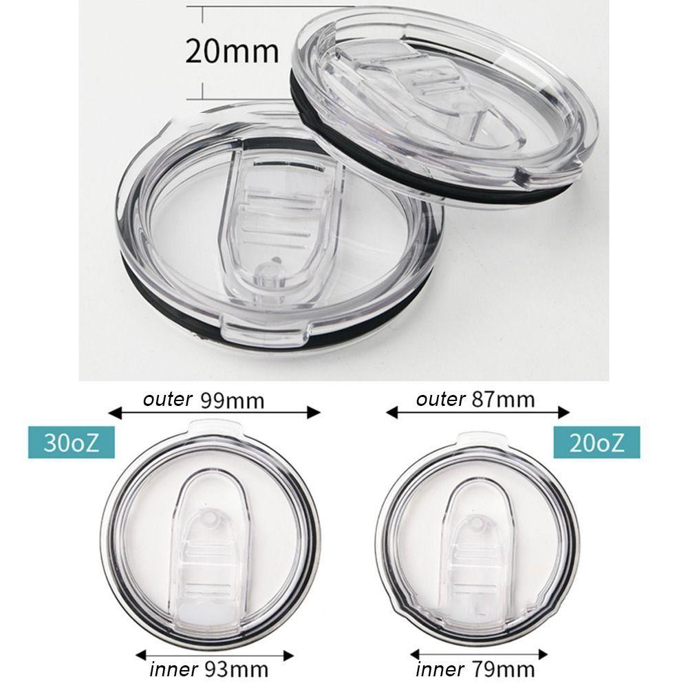 2pcs Durable Themos Tumber Bottle Cover Cup Cap Plastic Lids for Yei