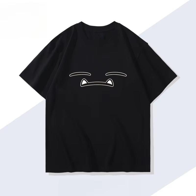Футболка с портативной игрой Pokémon Snorlax, летняя, мужская и женская, в японском стиле Харадзюку, свободный повседневный топ с короткими рукавами