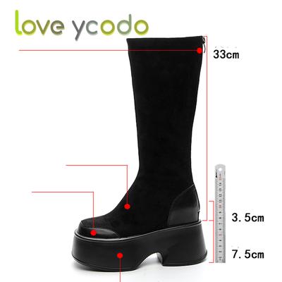 Брендовые женские осенне-зимние модные удобные ботинки на толстой подошве