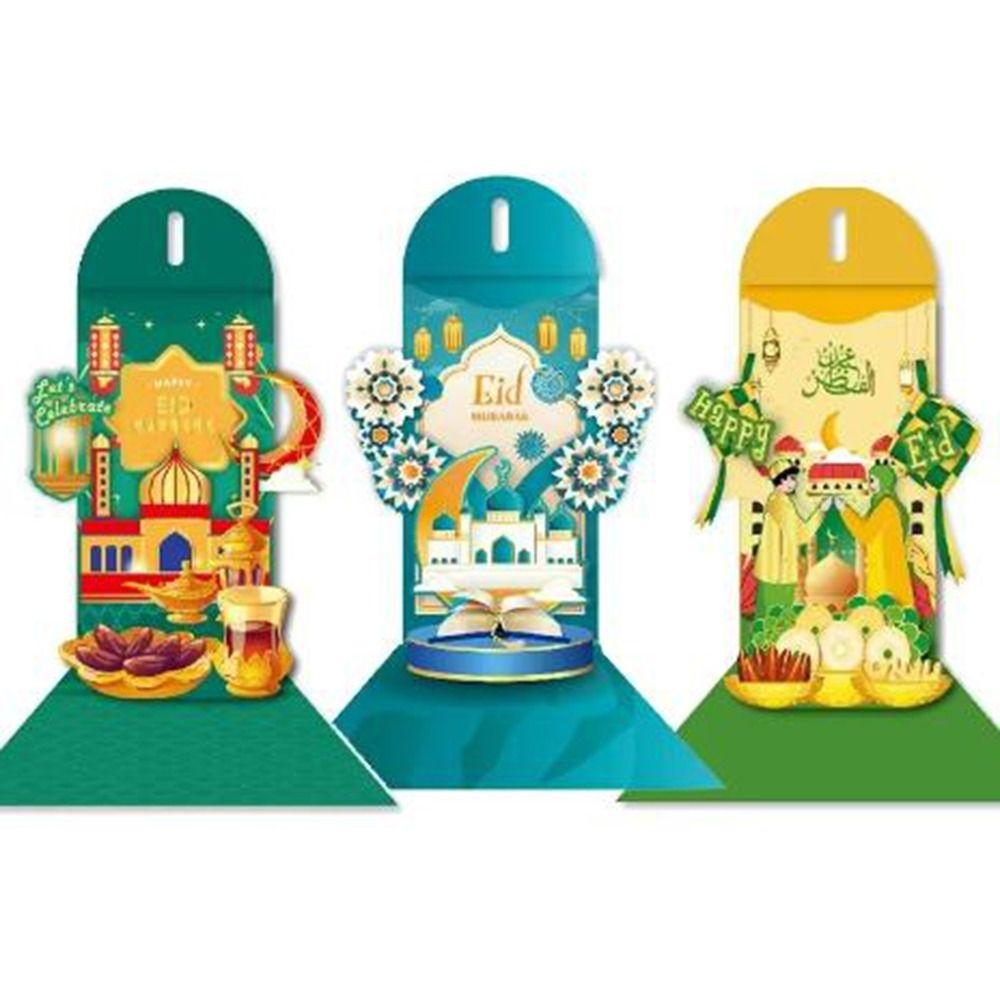 Moon Castle 3D Redness Envelopes Paper New Year Red Envelopes Stylish Money Packet Children