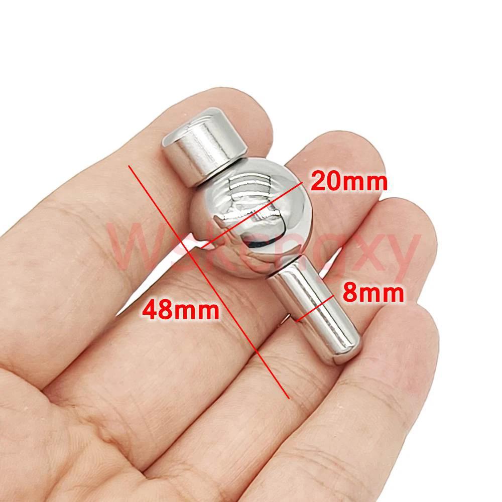 Screw Lock Stainless Steel Male Chastity Device Cock Cage with Arc Penis Ring Sex Toys for Men Urethral Lock Adult Game