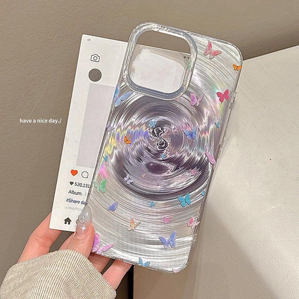 Y2k Stars Vortex Pattern Phone Case For iPhone 14 Pro Case iPhone 15 11 13 12 16 Pro Max Cartoon Shockproof Soft Silicone Cover