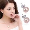 925 Silver Pearl Stud Earrings - Korean Minimalist Women's Fashion Jewelry