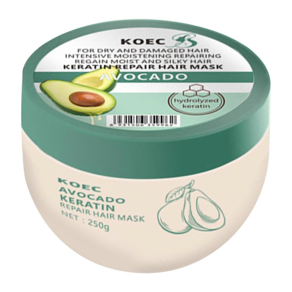 250g Avocado Keratin Hair Mask - Nourishes, Smoothes & Repairs Hair, Deep Conditioning Treatment for Soft, Healthy Hair