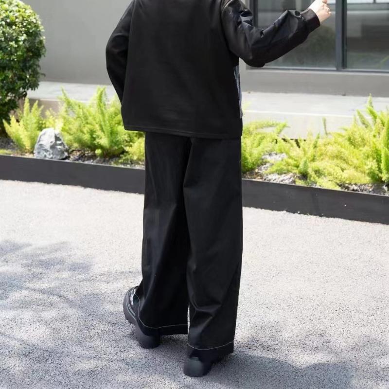 High Elastic Waist Solid Color Long Wide Leg Denim Pants Women Fashion Tide 2025 Spring Autumn New Jeans One Size Office Lady Jean