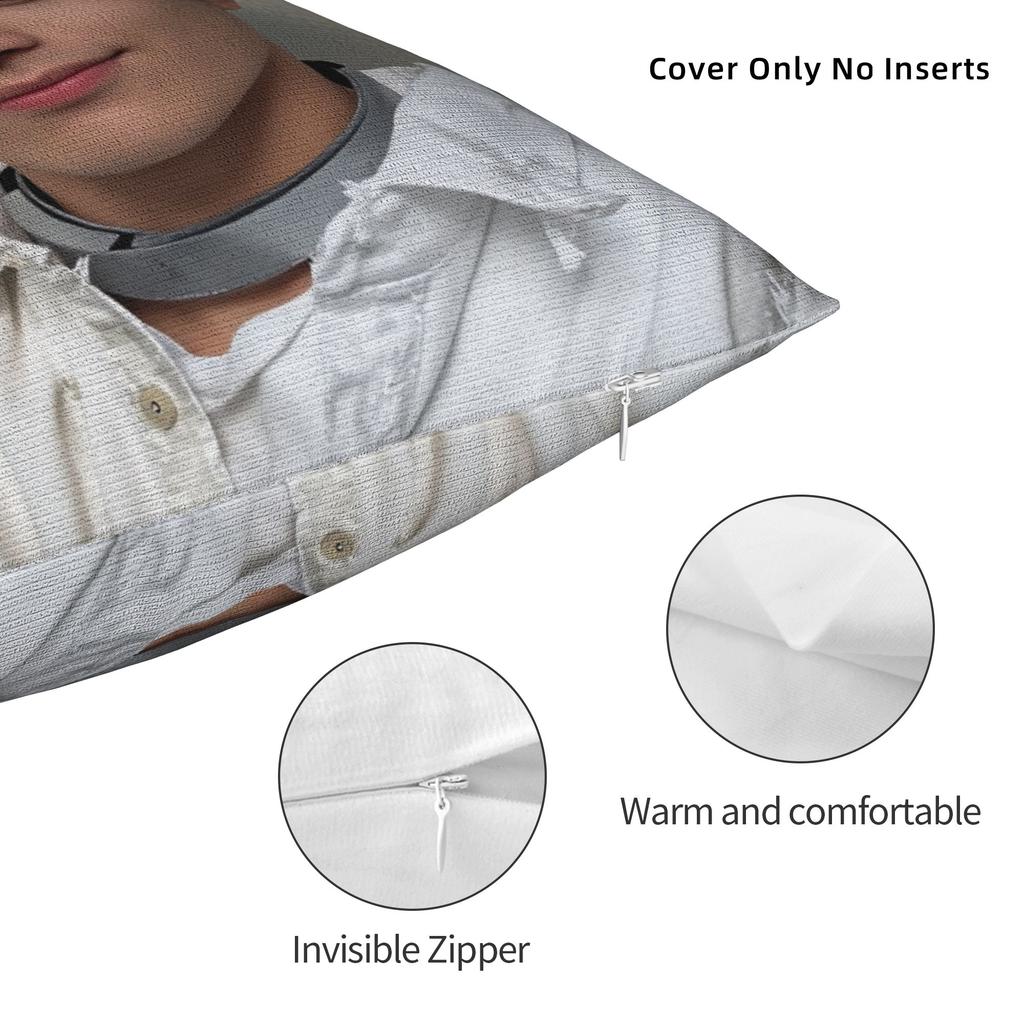 Jay Kpop Style Boy Pillow Case Soft Pillow Cover For Sofa Car Home Decor Novelty Cushion Cover