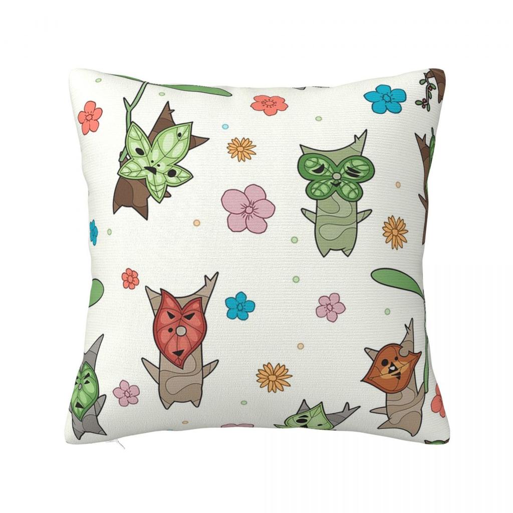 Korok Pattern Square Pillowcase Pillow Cover Polyester Cushion Zip Decorative Comfort Throw Pillow for Home Car