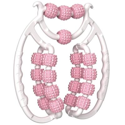 Массажный ролик Dickly Relax Roller 20 колес, Массажный ролик для расслабления мышц, Массажер для рук и ног, Круглые зажимы для ног для локтей, бедер, икр, ягодиц