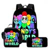 Сумка Dandy'S World Высококачественная Печать Повседневный Межграничный Легкий Рюкзак