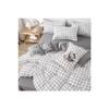 Двойной двухсторонний комплект пододеяльников в клетку