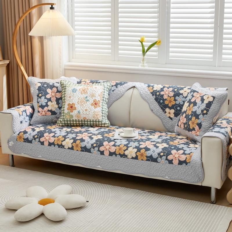Four Seasons Universal Sofa Cushion Cotton Fabric Cushion Cotton Nordic Simple Modern Non-slip Wash Sofa Cover Towel
