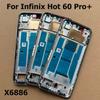 Для Infinix Hot 60 Pro Pro+ Plus Средняя рамка Передняя рамка LCD Корпус Рамка Рамка смартфона Запчасти для ремонта Замена X6886