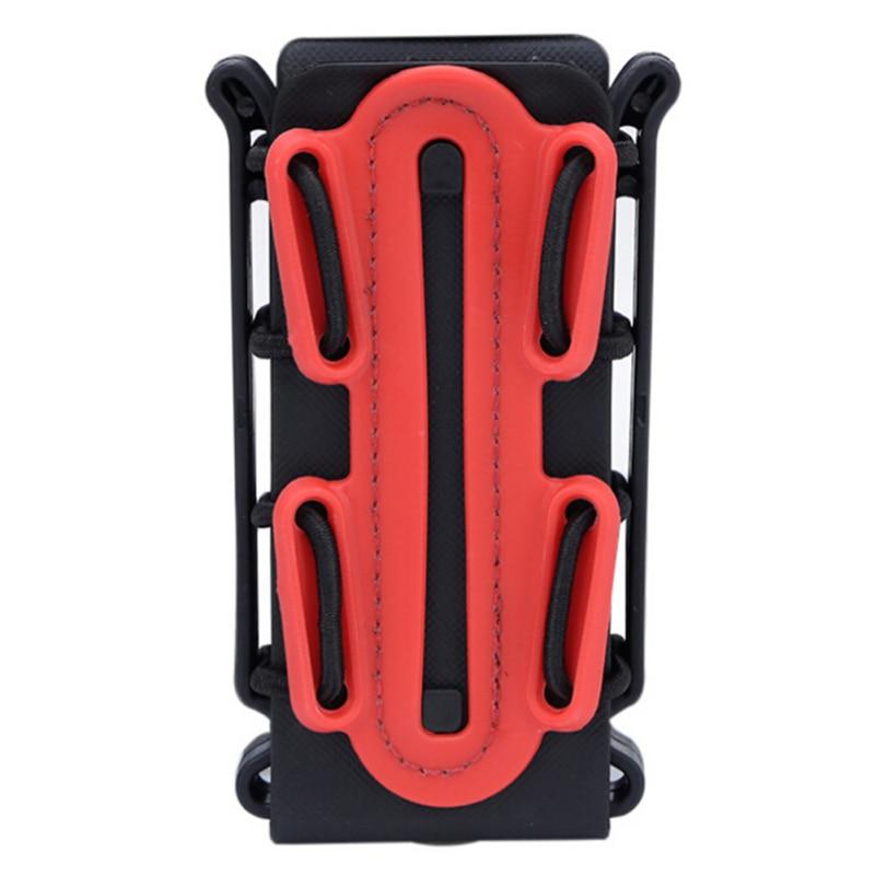 Тактическая сумка для журналов 9 мм, кобура для страйкбола, охоты и стрельбы, держатель для винтовки, мягкая сумка для переноски с зажимом для ремня