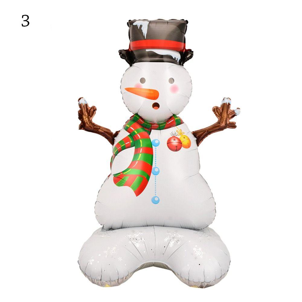 Снеговик Рождественская вечеринка Украшение Санта-Клауса Украшение дома Рождественский стоячий воздушный шар