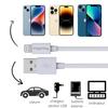 Кабель 20 см USB Lightning Зарядное устройство Белый для iPhone 14 / 14 PLUS / 14 PRO / 14 PRO MAX / 13 /13 MINI/13 PRO/13 PRO MAX Phonillico