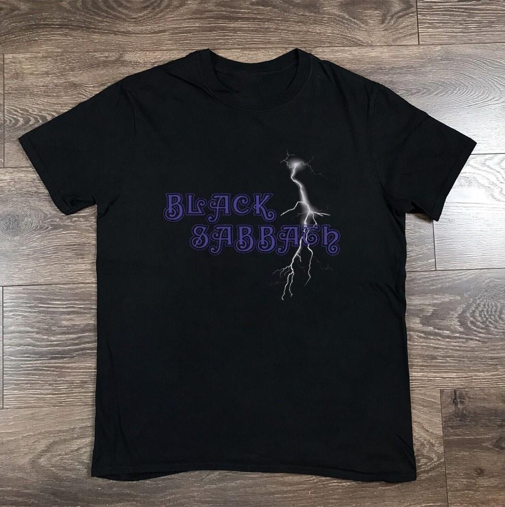 Редкая черная футболка Black Sabbath с молнией, унисекс, черная, размеры S-5XL