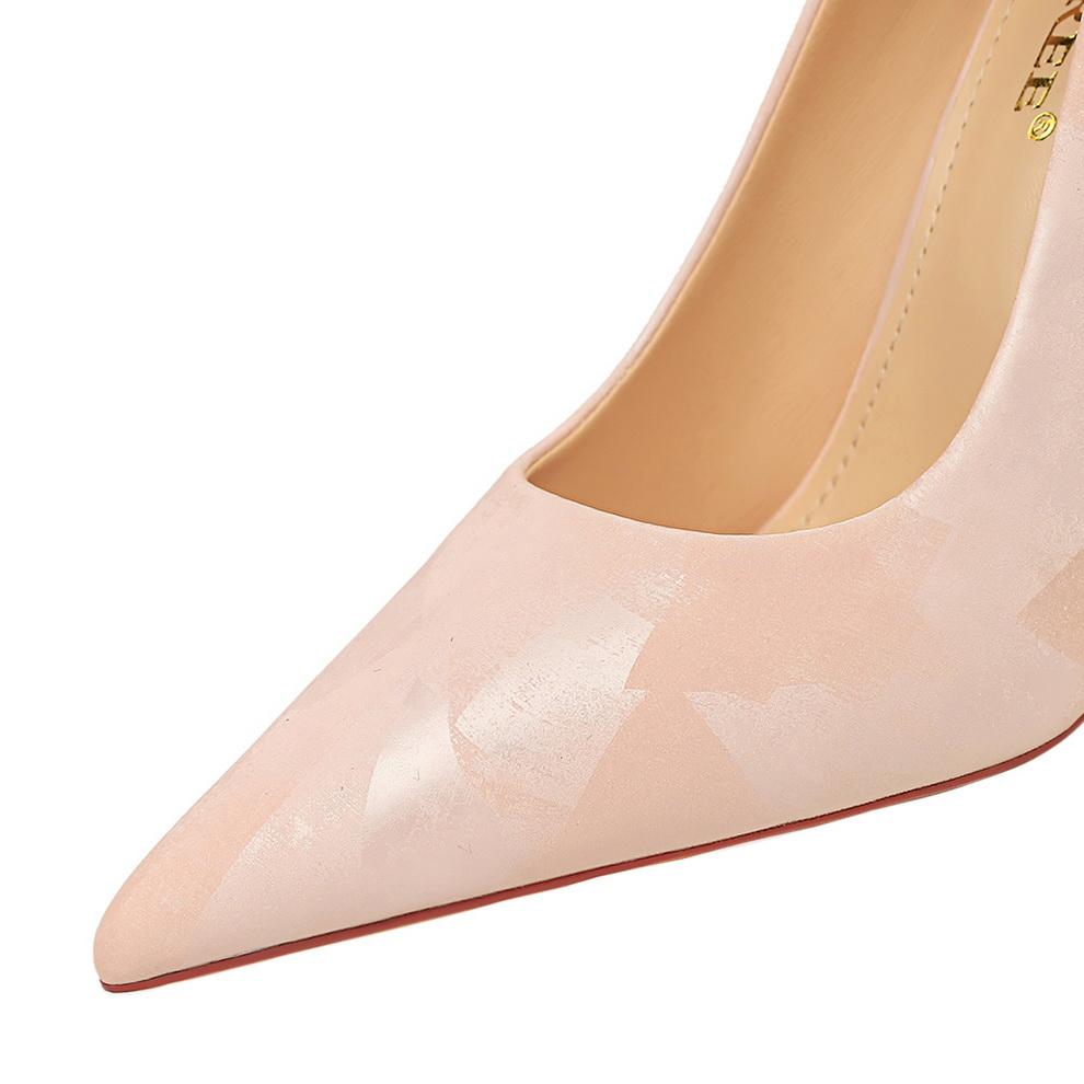 BIGTREE корейская версия, милые туфли на высоком каблуке-шпильке, высокий каблук с острым носком, педикюр, элегантные тонкие одинарные туфли, весенне-осенняя женская обувь