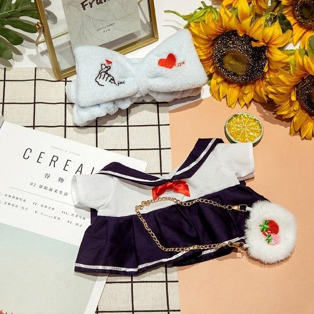 Аксессуары для кукол Lalafanfan Cafe Duck, одежда Kawaii Duck с одеждой, плюшевые игрушки, мягкая повязка для волос, подарок для девочек