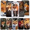 Cute Red Fox Gift Soft Silicone Phone Case For iPhone 11 12 13 15 14 Pro Max X XR XS 7 8 Plus SE 2020 Luxury Black Cover Funda