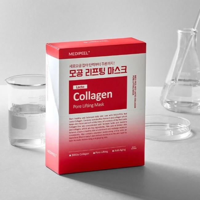 MEDI-PEEL RED-LACTO КОЛЛАГЕНОВАЯ ЛИФТИНГ-МАСКА, 30 мл * 10 шт.