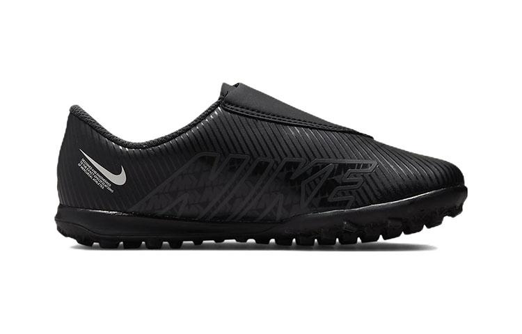 Nike Футбольные бутсы Mercurial Vapor 15 Club TF Трава Липучка Устойчивые к истиранию Низкие Черные Детские DJ5966-001