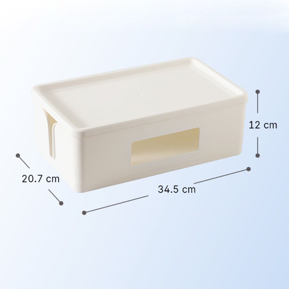 Коробка для хранения кабелей Чехол для сетевого фильтра Органайзер для укладки проводов Пылезащитный контейнер для хранения сетевых шнуров с розетками для зарядки