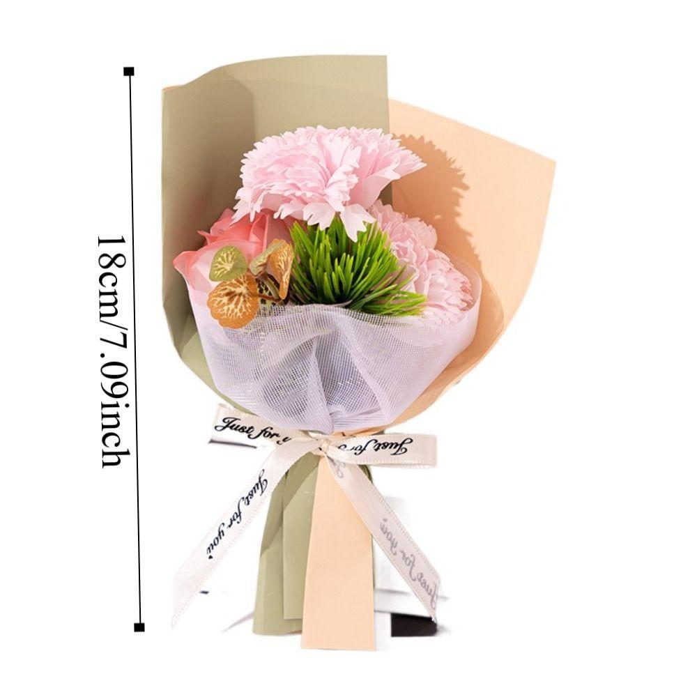 Искусственные Украшения Мыло Букет Гвоздик Имитация Букет Цветов Гвоздики День Святого Валентина