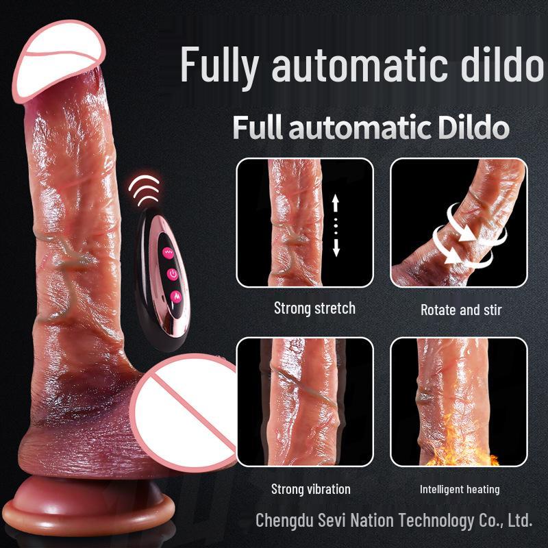 Электрический телескопический вибрирующий нагреватель для женского удовольствия